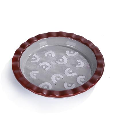 2023 spring Ceramic Pumpkin Dish Pie Pan picture 1