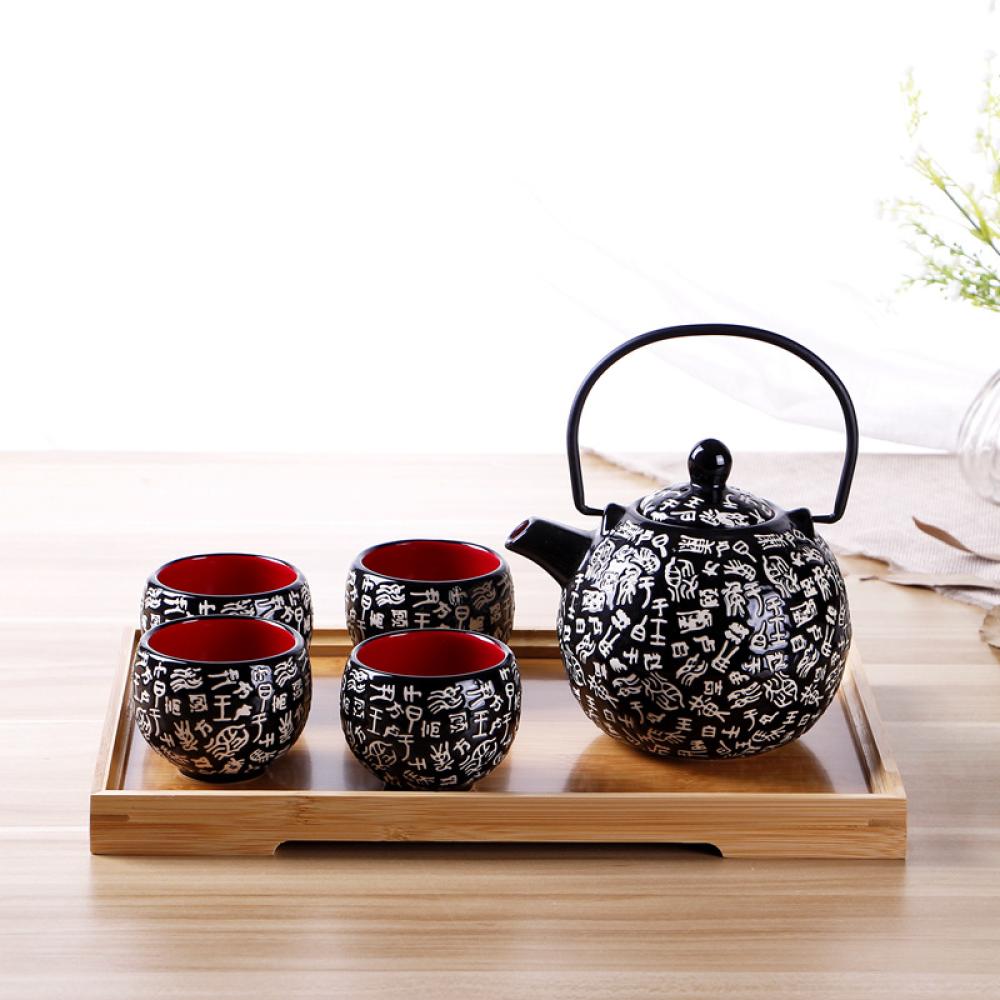 japanese style ceramic porcelain tea cup pot set picture 3