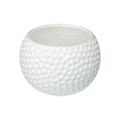 Ceramic sphere bowl Golf Ball Planter Plant Container thumbnail