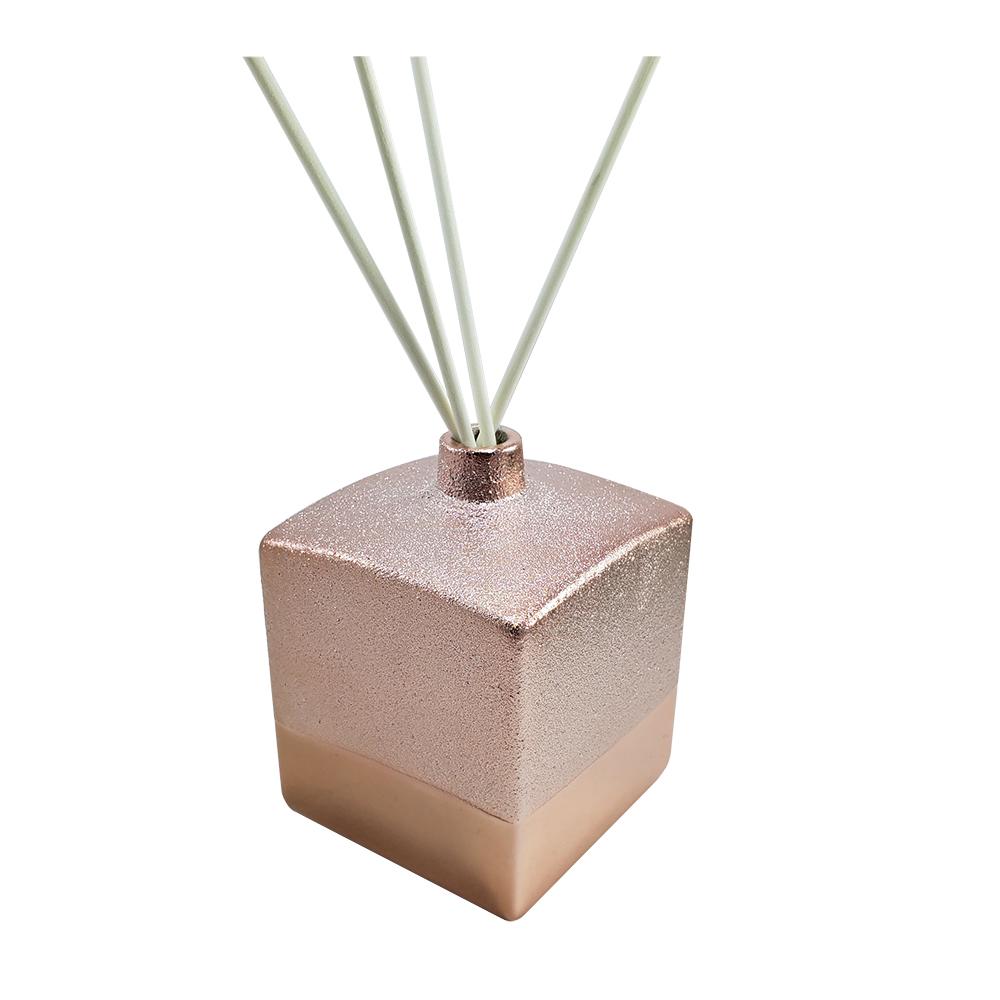 Rose Gold Oil Essential Room Aroma Reed Diffuser With Sticks