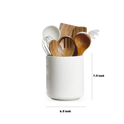 Ceramic Kitchen Vessel Spoon Cutlery Utensils Stand picture 2