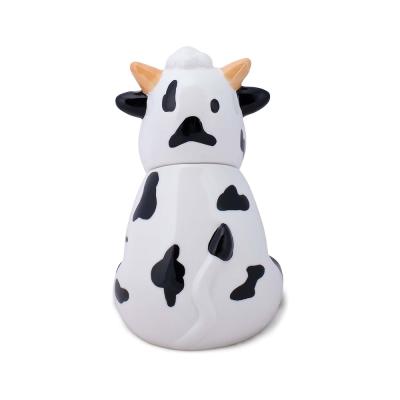 vintage ceramic cow candy cookie jar picture 2