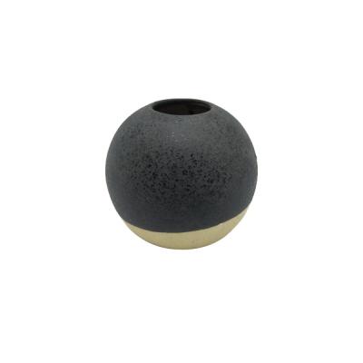 table round ball shape ceramic flower bowl vase picture 1