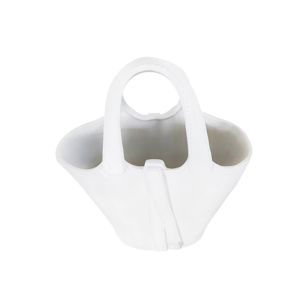 custom creative unique italian white luxury bag handbag shaped porcelain ceramic flower vase for home decor wedding