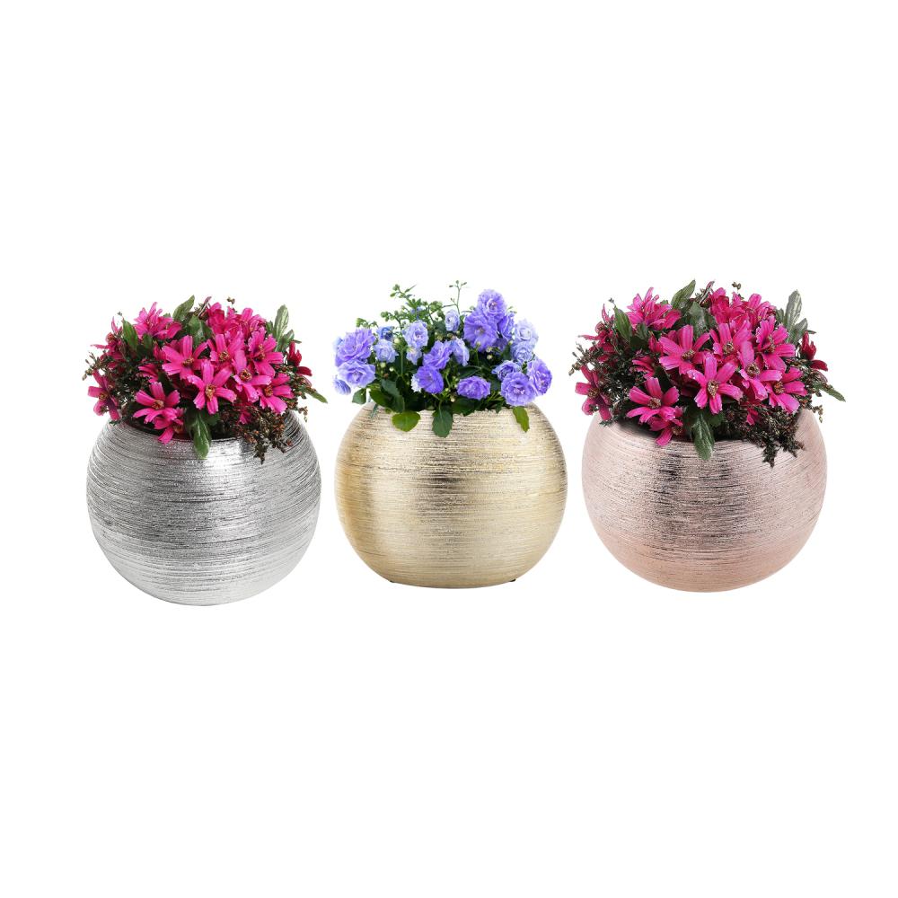 Porcelain Flower Decorative Bowl Luxury Ceramic Gold Vase picture 1