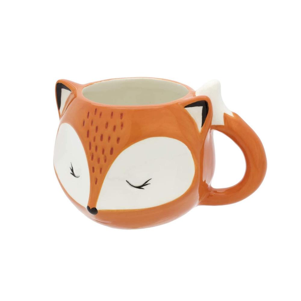 Large fox animal shaped Novelty Ceramic Coffee Mug picture 2