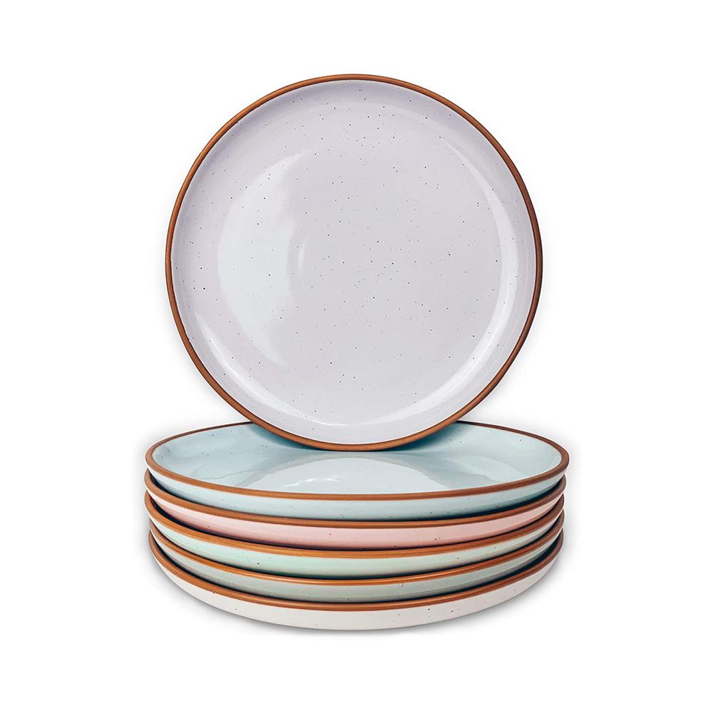 Dessert Salad Appetizer Kitchen Porcelain Ceramic Plates Set picture 2