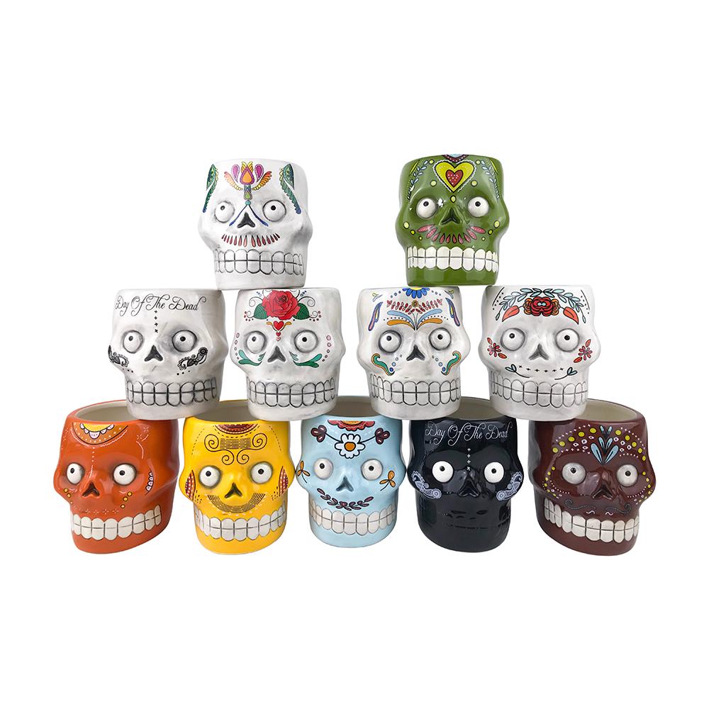Halloween Gift Party Ceramic Skull Home Decoration