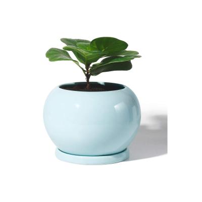 plant flower pot with Drainage Hole and Saucer picture 3
