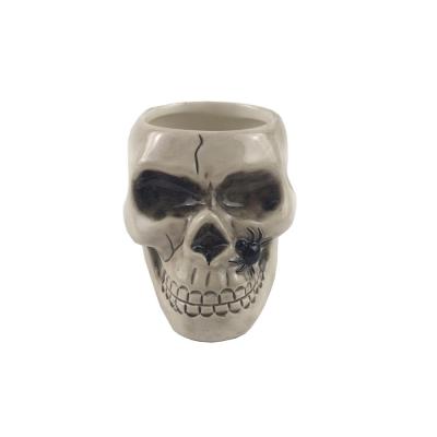 New Factory Custom halloween ceramic skull jar thumbnail