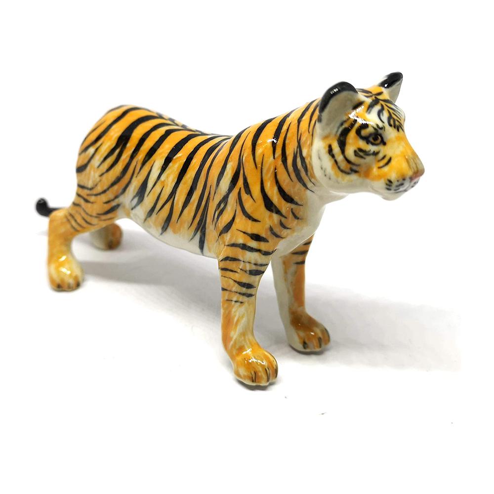Small Ceramic Craft Tiger Figurines Statue