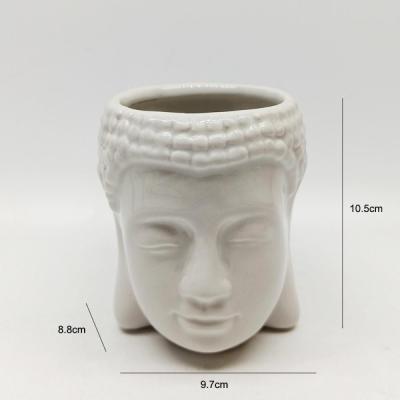 Custom ceramic buddha head planter plant flower pot picture 4