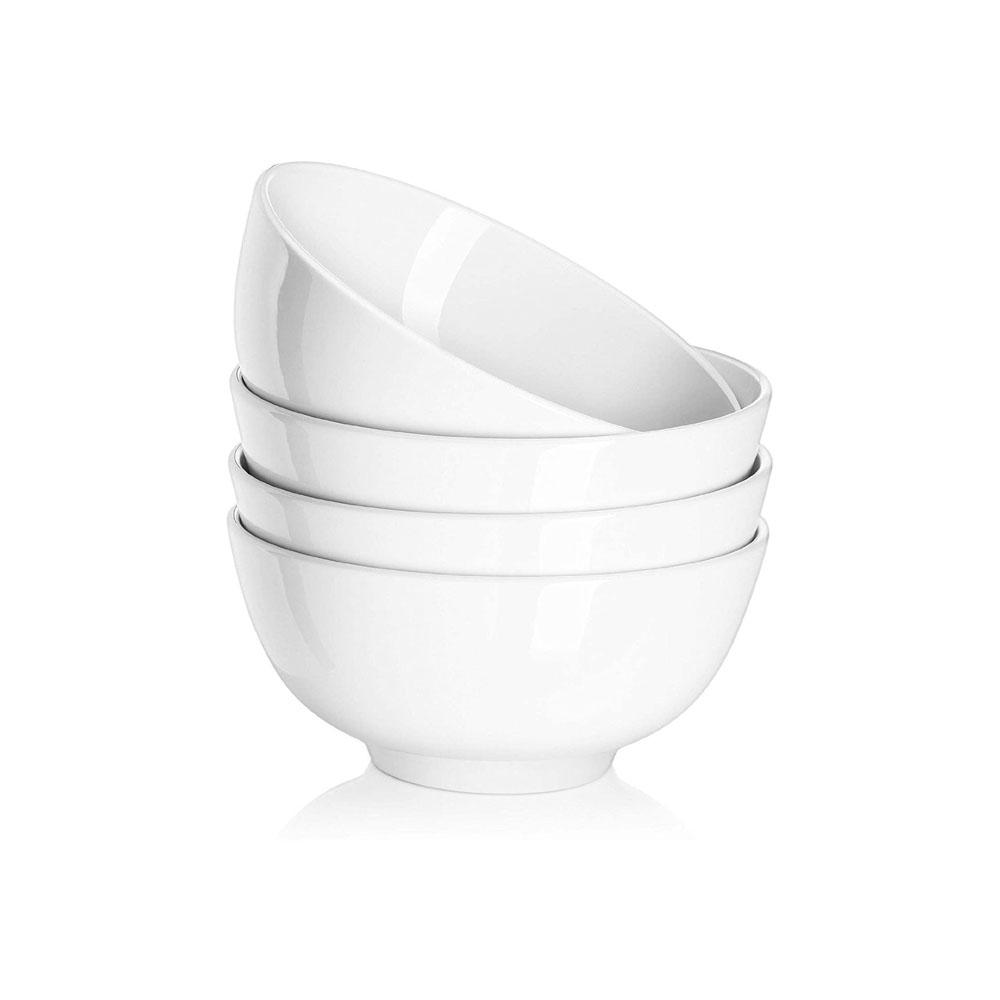 White Modern Porcelain Ceramic Dinner Soup Bowl