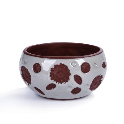 spring Ceramic ball shaped planter Flower Plant Pot picture 2