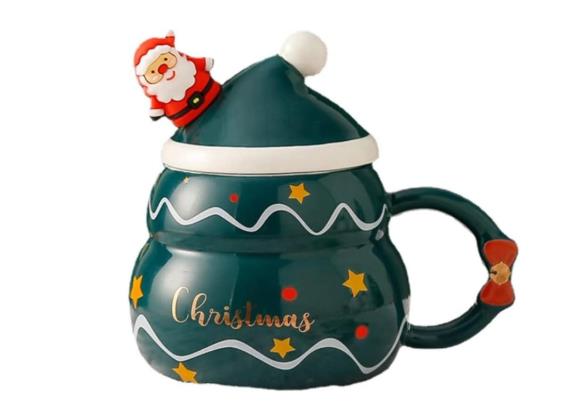 16 oz Ceramic Christmas Tree Coffee Mug