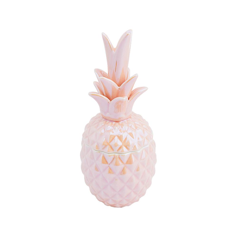 Pineapple Shape  Ceramic Candy Sweet Cookie Jar