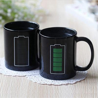 magic heat color changing ceramic coffee cup mug picture 2