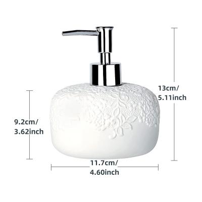 Luxury Refillable Relief Ceramic Shampoo Bottles picture 4