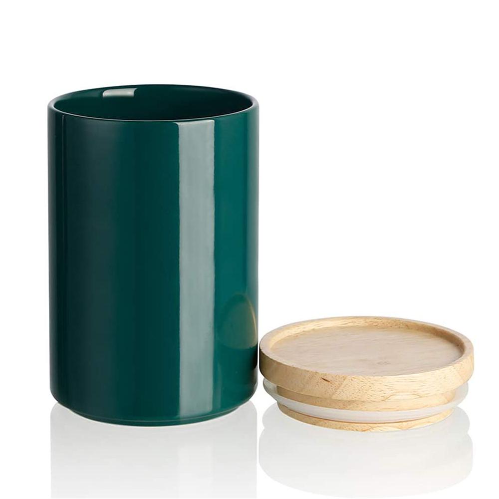 Ceramic tea coffee sugar porcelain jar with lid picture 3