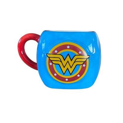 ceramic wonder woman coffee cup mug thumbnail