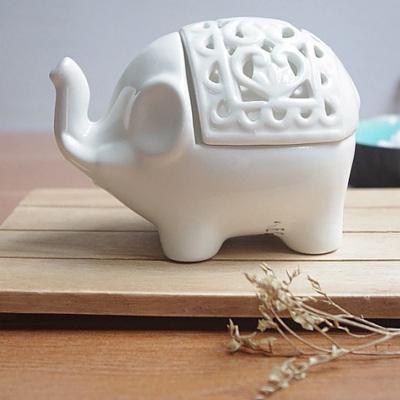 Custom Creative Elephant Ceramic Tea light Candle Holder picture 3