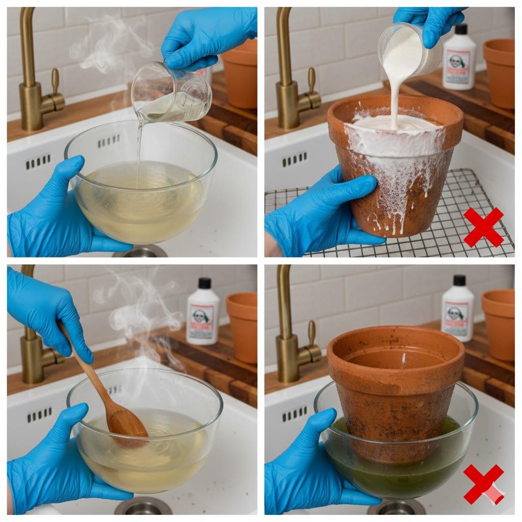 Prepare a Water–Vinegar Solution