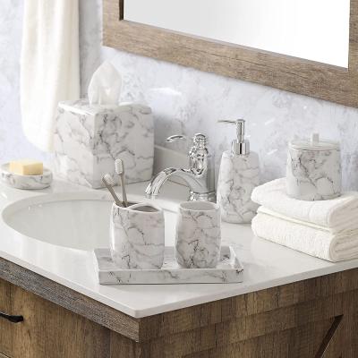 ceramic bath soap dispenser accessories toothbrush holder set picture 3