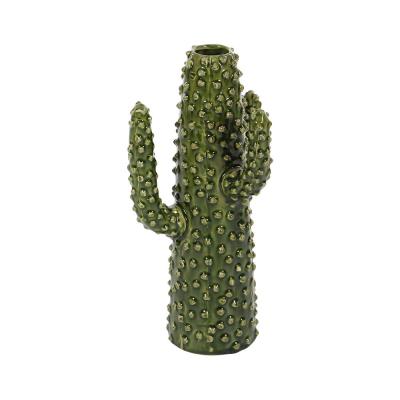 new factory green cactus shaped ceramic vase picture 2