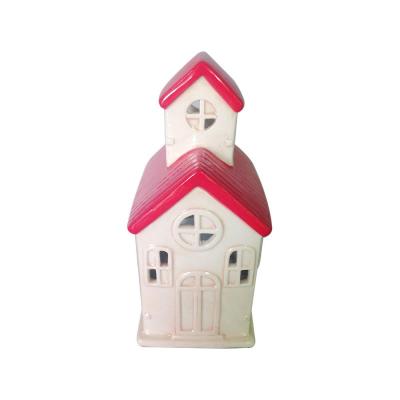 ceramic farmhouse house shaped piggy bank money box picture 1