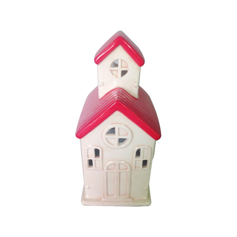 ceramic farmhouse house shaped piggy bank money box