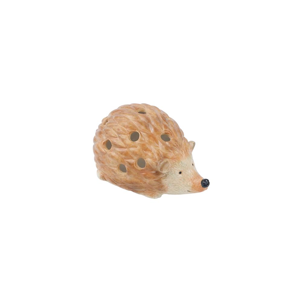 new factory funny custom cute animal hedgehog shape ceramic pen pencil holder