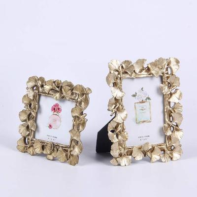 Inch Leaf Vintage Resin Gold Picture Photo Frame picture 3