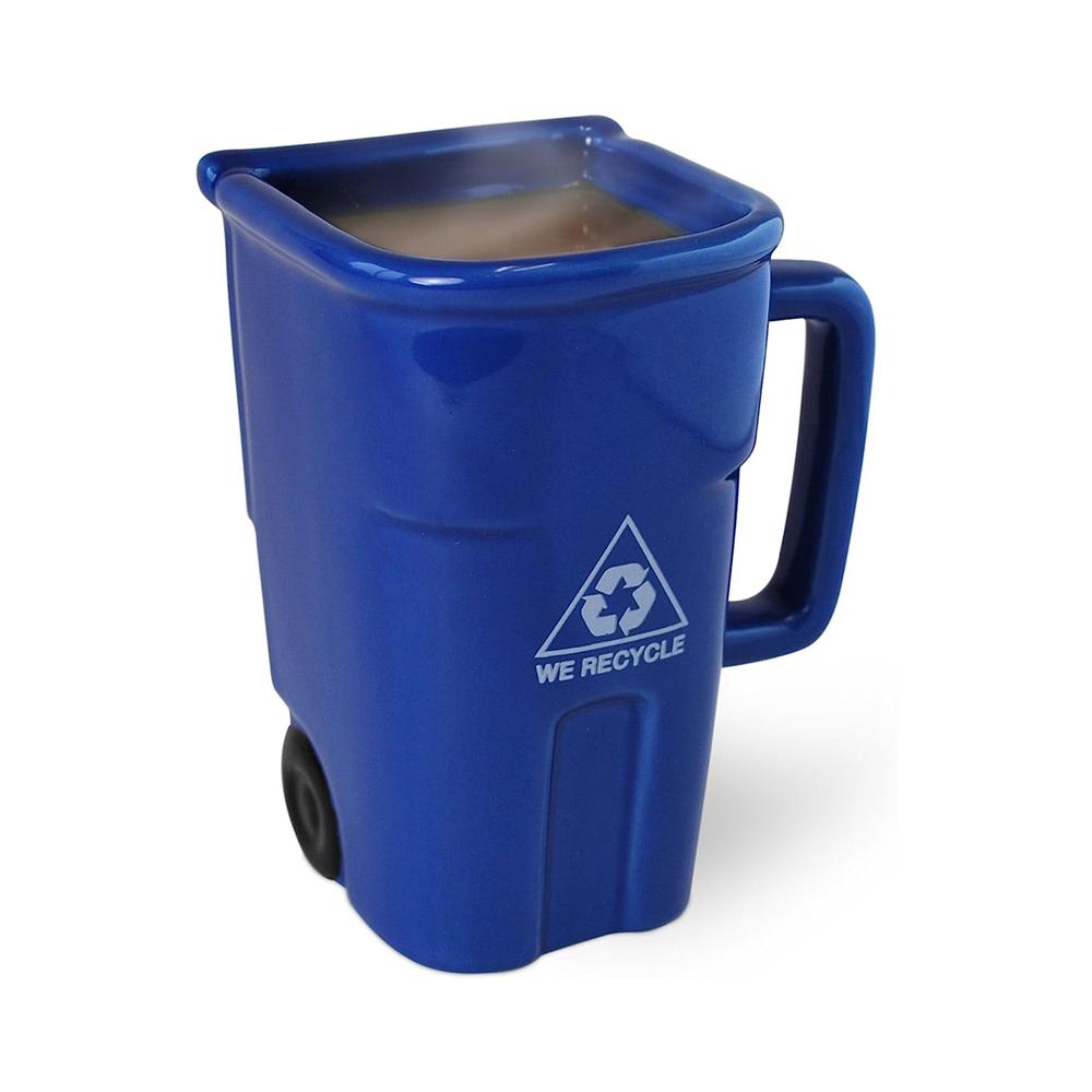 Ceramic Weird Trash Can Coffee Mug
