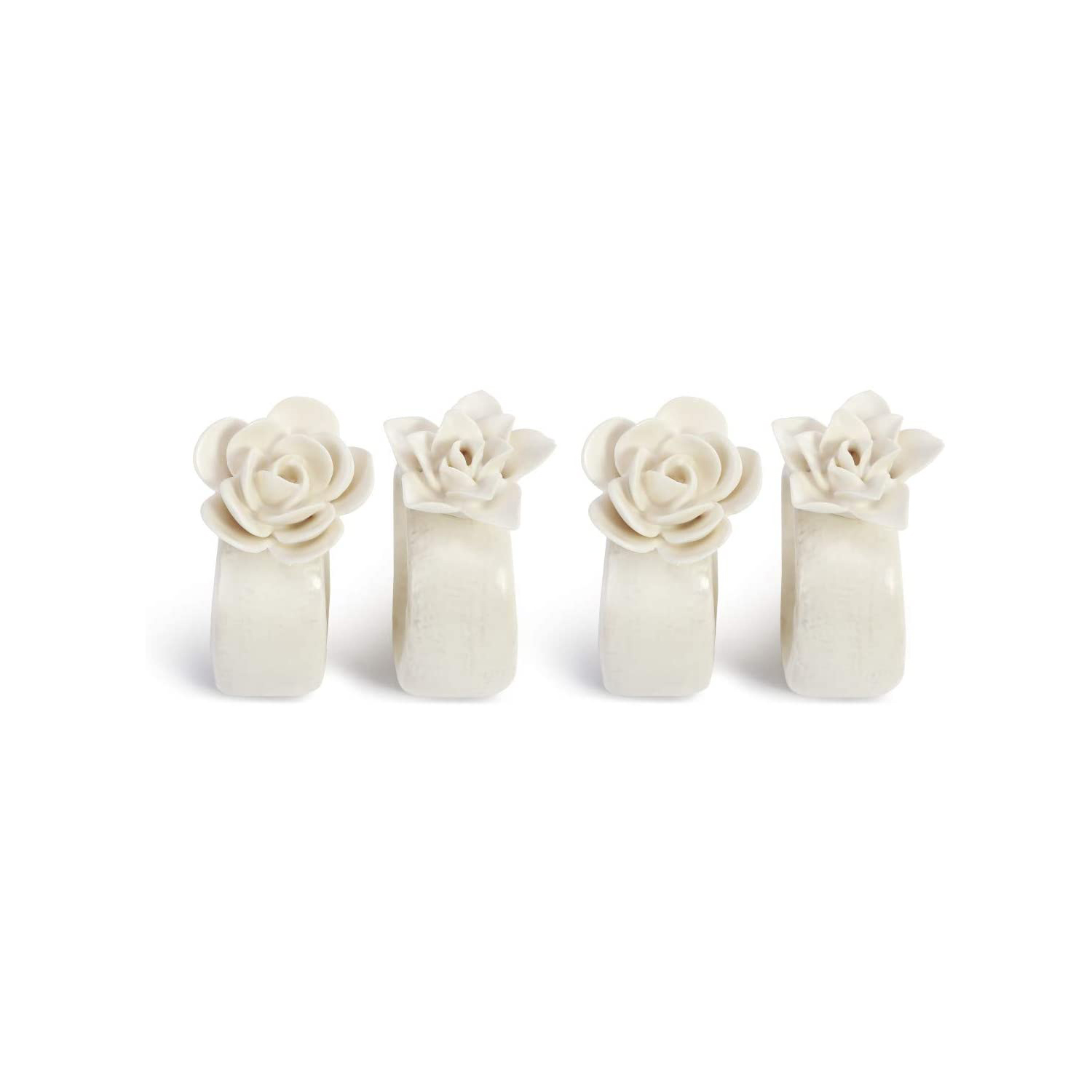 Flower Ceramic napkin rings