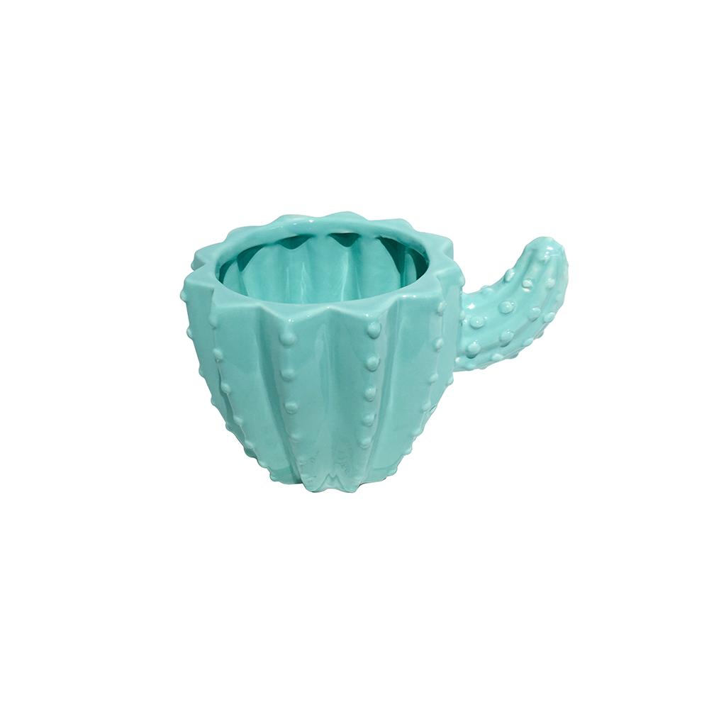 Funny Cute Green Cactus Ceramic Mug
