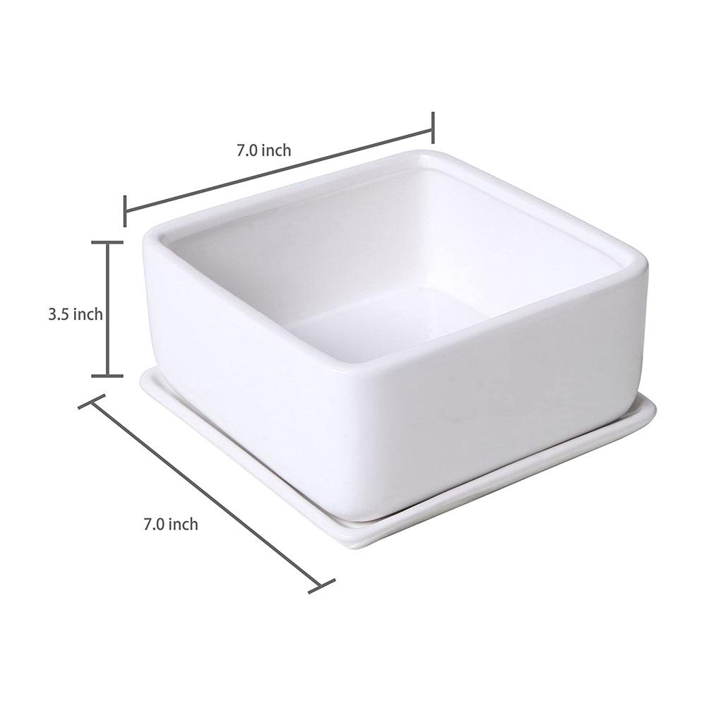 large square rectangular outdoor ceramic plant plant pot picture 3
