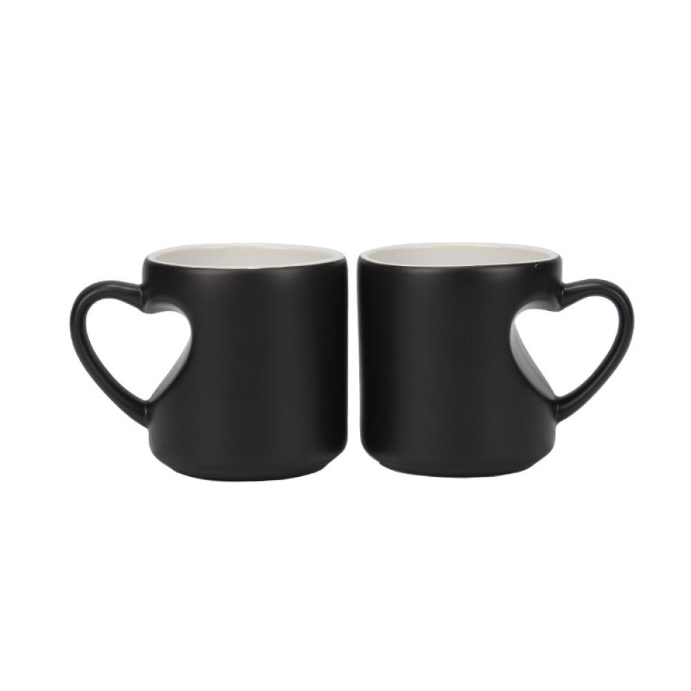 Couple Love Heart Ceramic Coffee Gift Cup Mug Set