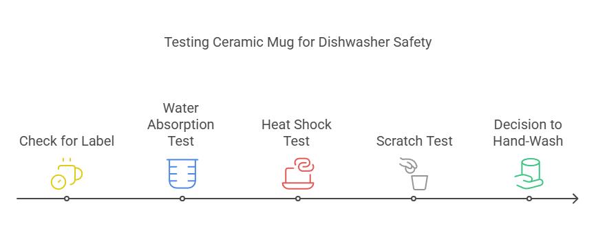 Testing Ceramic Mug For Dishwasher Safety