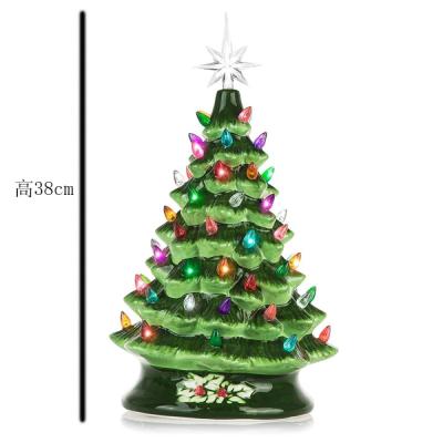 xmas artificial tree decoration ornament with led lights picture 2