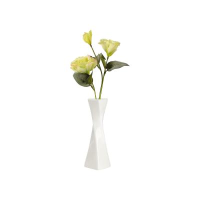 Minimalism style single rose ceramic bud vase picture 1