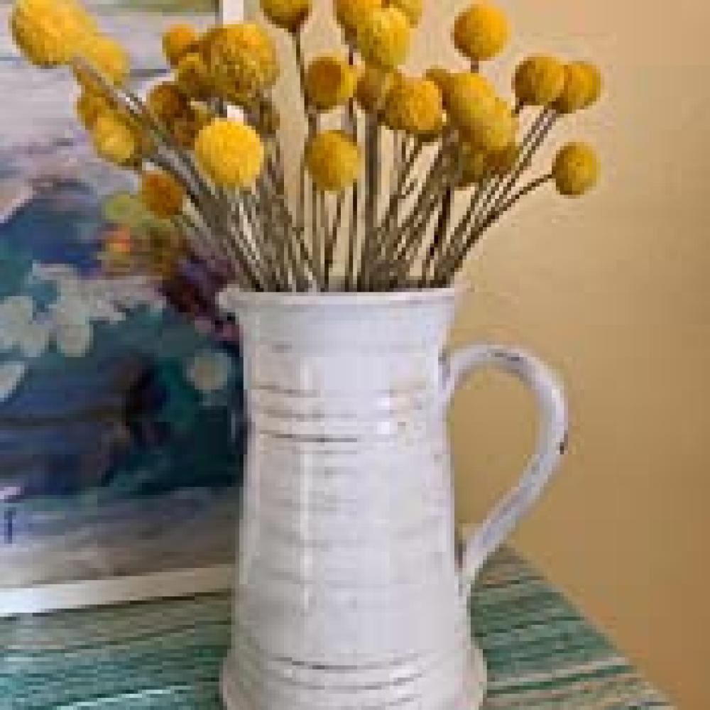 chic Rustic antique pretty farmhouse Ceramic Flower Vase picture 2