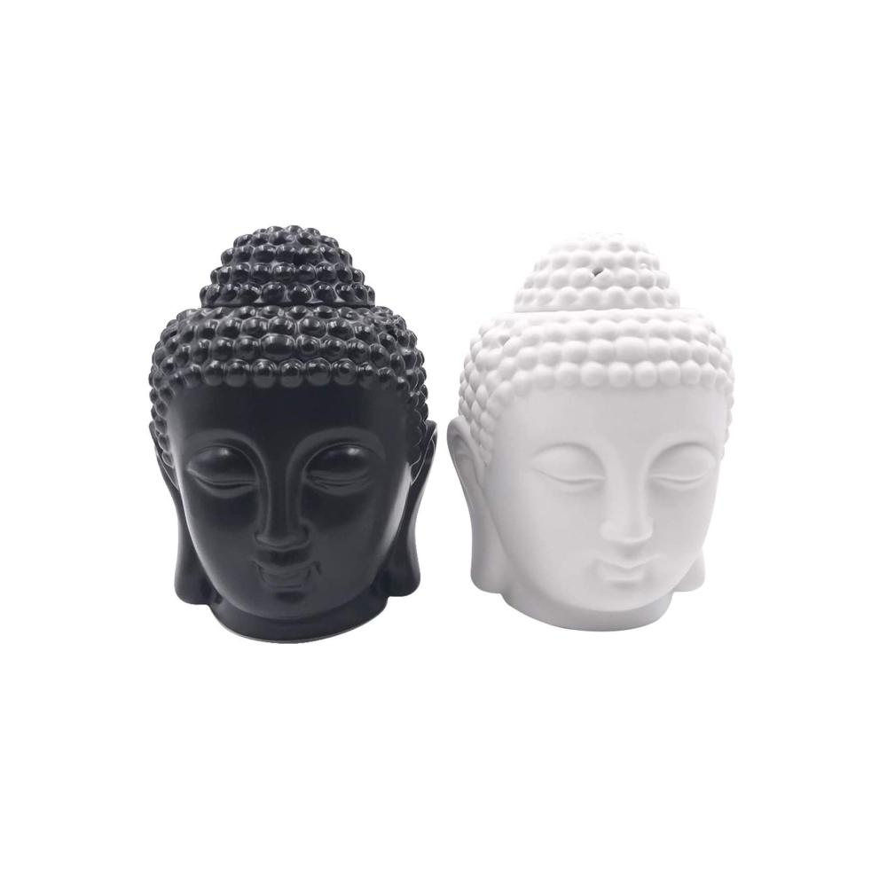 Ceramic Buddha Head Candle Holder