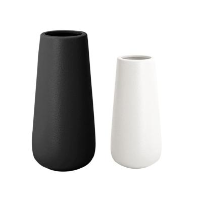 black and white ceramic vase picture 1
