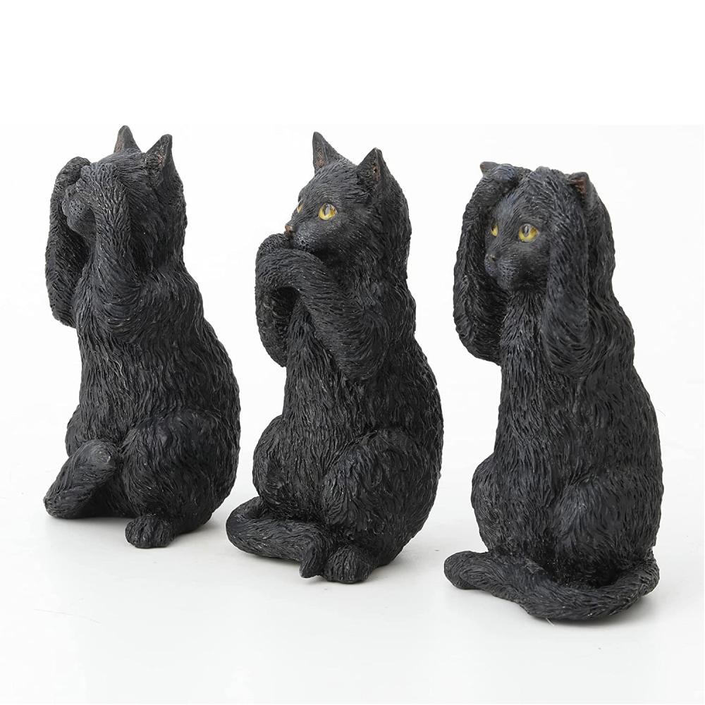 custom factory wholesale animal toy resin cat figurine picture 2