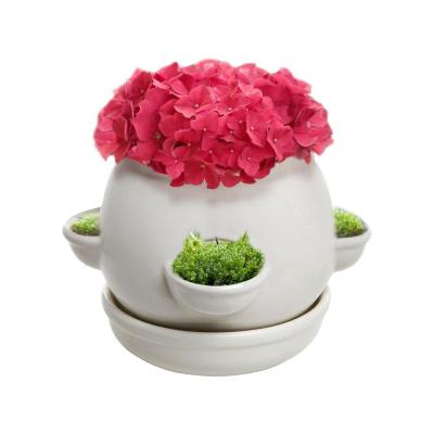 tiered tower terracotta ceramic strawberry planter pot thumbnail