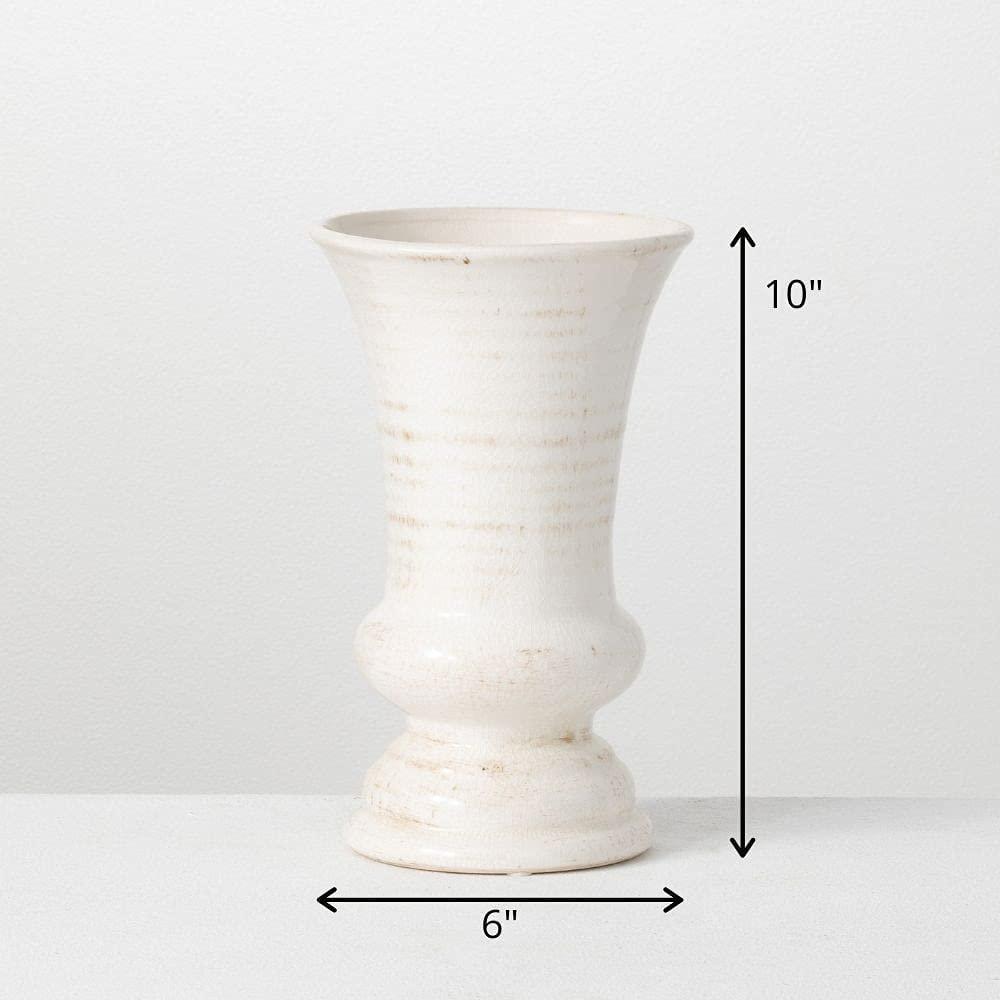Roman Style Retro Ceramic Pillar Wedding Vase picture 2