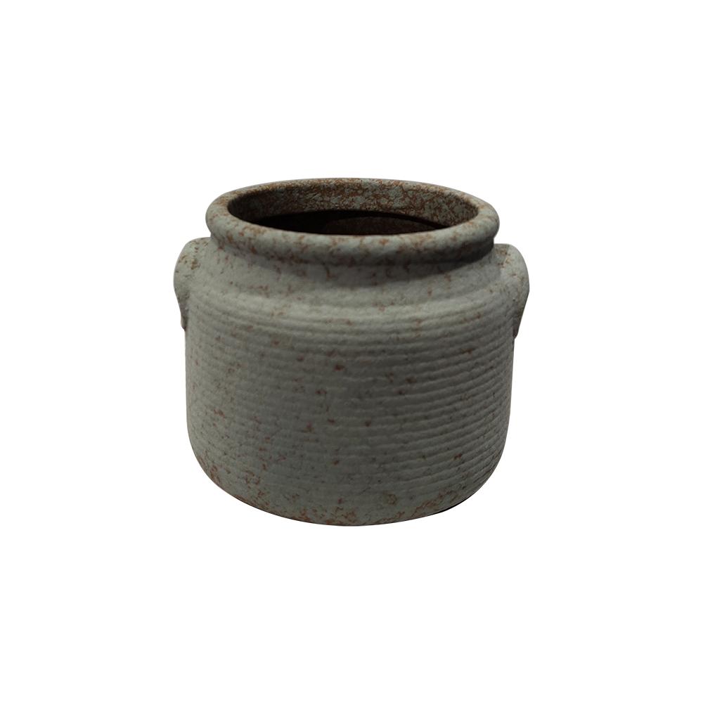 Antique Reactive Glaze Ceramic Pottery Planter Plant Pot