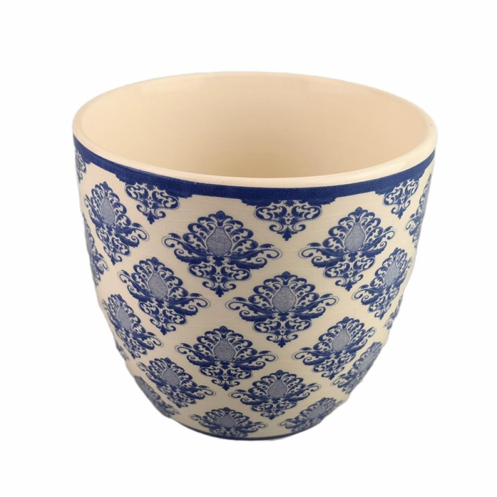 blue and white chinoiserie planter plant pot  picture 2