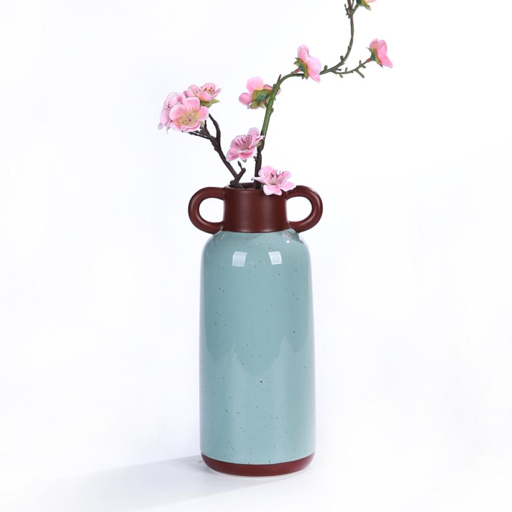 2023 Spring Ceramic Flower Vase Set With Handle picture 5