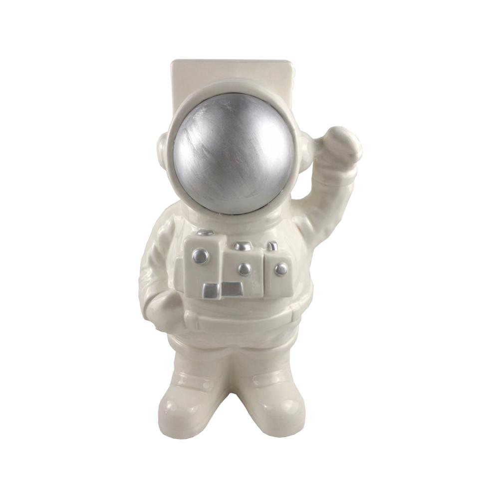Ceramic Space Man Astronaut Figurine Statue